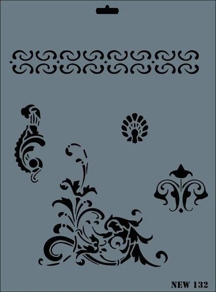 Rich New Seri N-132 Stencil 35x25 cm ürün görseli 1