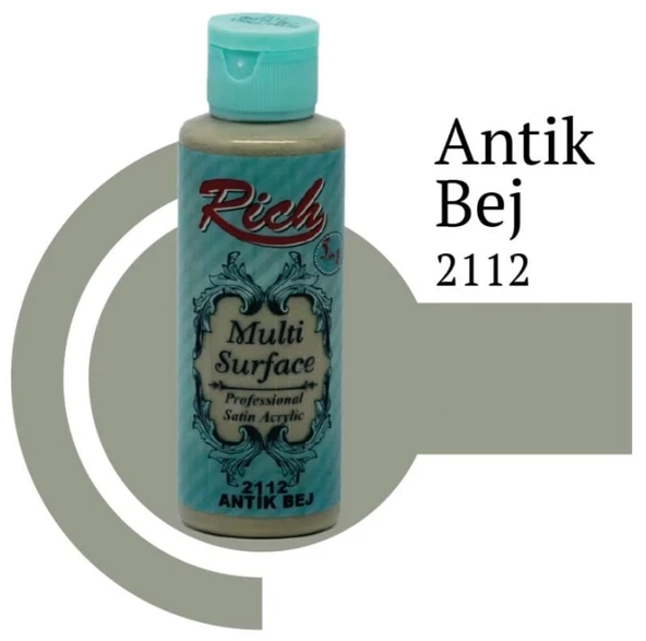 Rich Multi Surface 2112 Antik Bej Akrilik Boya 120 cc ürün görseli 1