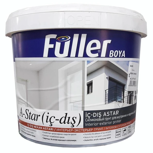Füller A-Star İç Dış Cephe Astar 10 Kg Beyaz ürün görseli 1
