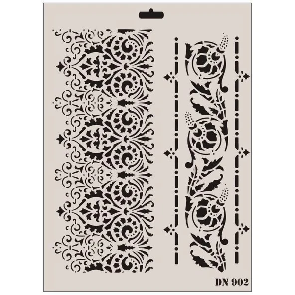 Rich Dantel Seri DN-902 Stencil 35x25 cm ürün görseli 1