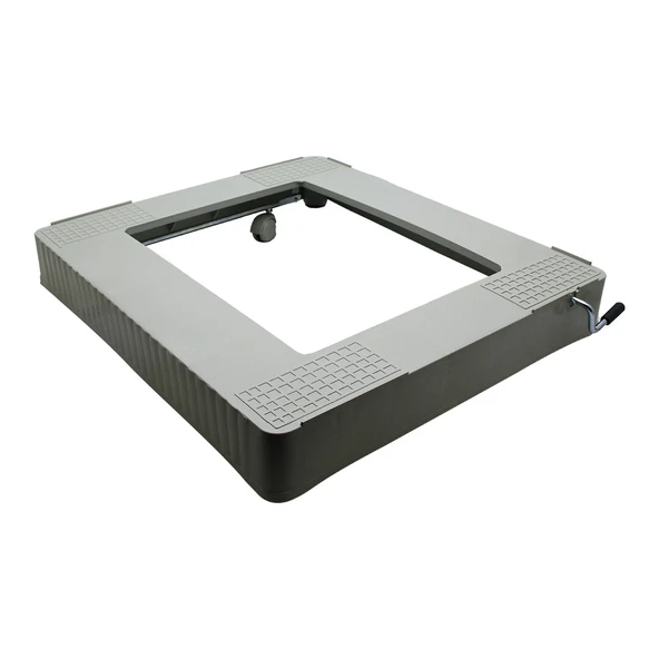 PLASTİK GRİ ÇEKSÜR MAKİNE AYAK - Resim 2
