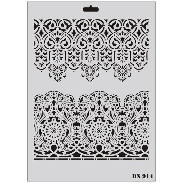 Rich Dantel Seri DN-914 Stencil 35x25 cm ürün görseli 1