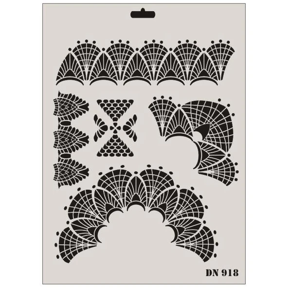 Rich Dantel Seri DN-918 Stencil 35x25 cm ürün görseli 1
