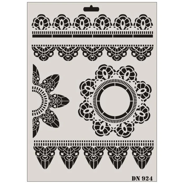 Rich Dantel Seri DN-924 Stencil 35x25 cm ürün görseli 1