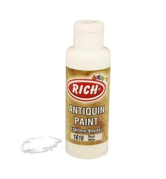 Rich 1616 Beyaz 120 ml Eskitme Ahşap Boyası ürün görseli 1