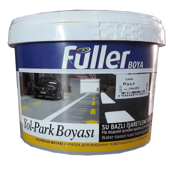 Füller Sarı Yol Çizgi Boyası 2,5 Litre Su Bazlı ürün görseli 1