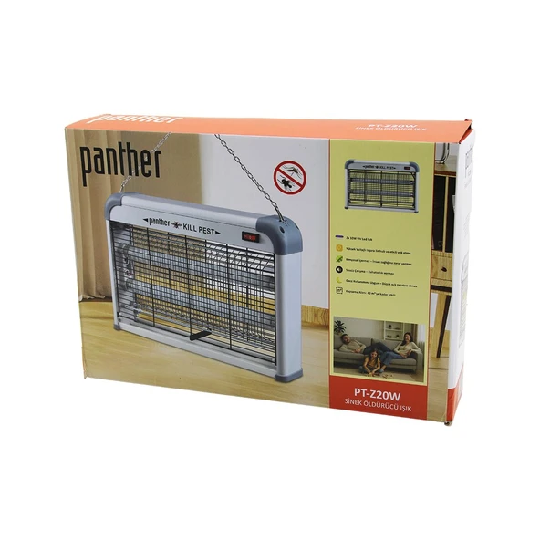 DİKDÖRTGEN MODEL SİNEK ÖLDÜRÜCÜ CIZ MAKİNE 2X10W MASA ÜSTÜ - ASKI HALKALI ETKİ=40M 226X38X7CM V ürün görseli 1