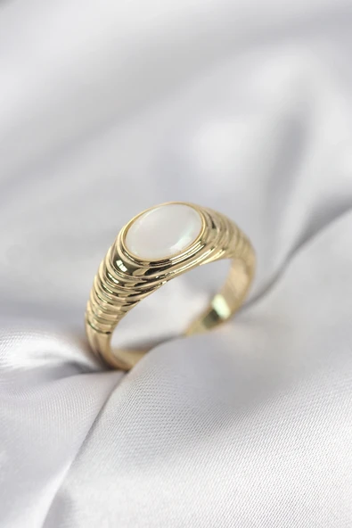Gold Renk Vintage Model Kadın Yüzük ürün görseli 1