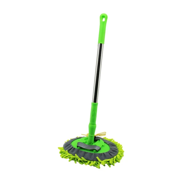 25CM - OVAL MAKARNA MOP RENKLİ MİKROFİBER 180° HAREKETLİ - UZAYAN METAL SAPLI= 54--90CM ürün görseli 1