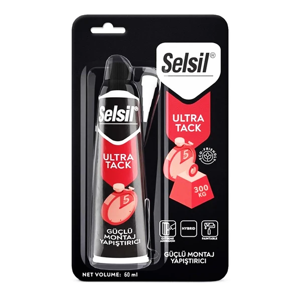 SELSİL MONTAJ YAPIŞTIRICI BEYAZ ULTRA TACK 50ML ürün görseli 1