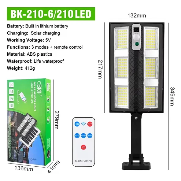 Hareket Sensörlü IP65 Güneş Enerjili LED Spot Kumandalı - Resim 2