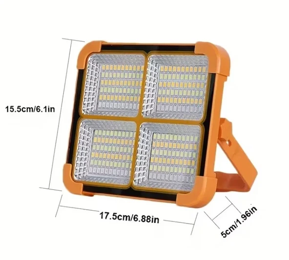ProKAMA Ledli Solar Projektör 100W BK-100W - Resim 2