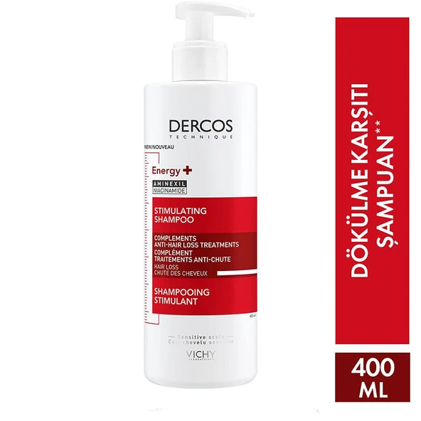 Vichy Dercos Energy+ Saç Dökülmesine Karşı Şampuan 400 ml ürün görseli 1