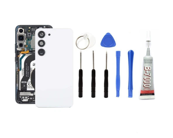 Samsung S23 Uyumlu Batarya Kapağı KAMERA LENSLİ (S ürün görseli 1