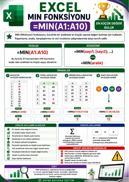 EXCEL FORMÜL ATLASI 100 Profesyonel Excel Formülü - Resim 6