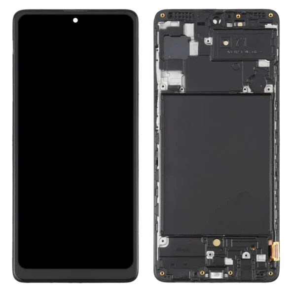 Samsung A71  Lcd Dokunmatik Ekran Çıtalı (Siyah) ürün görseli 1