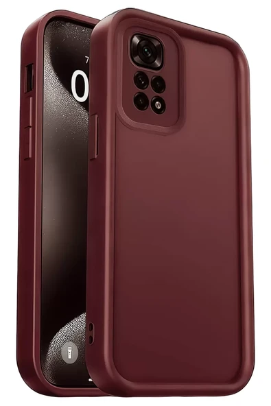 Newface Xiaomi Redmi 10 2022 Kılıf Viera Silikon - Bordo ürün görseli 1
