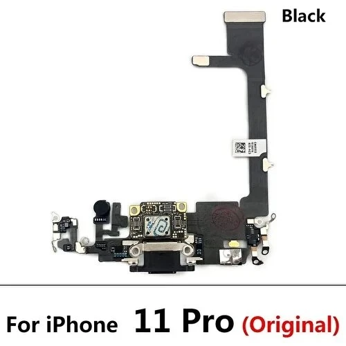 Iphone 11 Pro Full Şarj Soketi (ORJ) Siyah - Resim 4