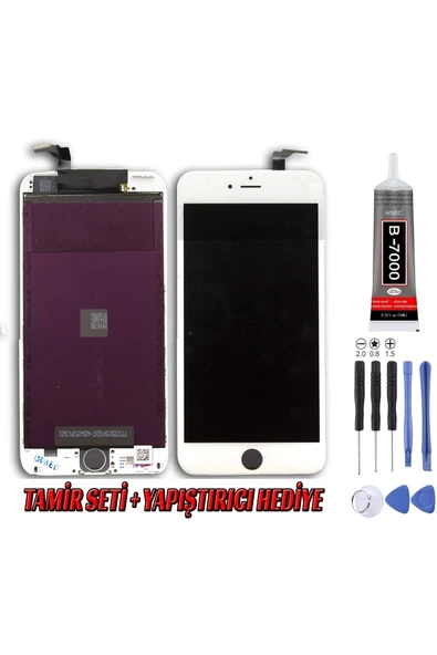 Iphone 6 Plus Lcd Ekran A Kalite Beyaz Montaj Kiti ürün görseli 1