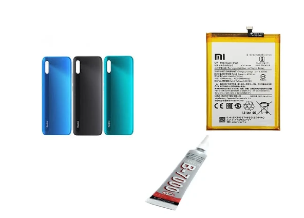 REDMİ 9A ARKA BATARYA KAPAĞI ,BATARYA VE B7000 YAP ürün görseli 1