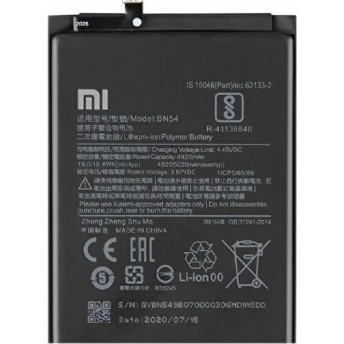 Redmi Note 9 (BN54) Batarya Pil - Resim 2
