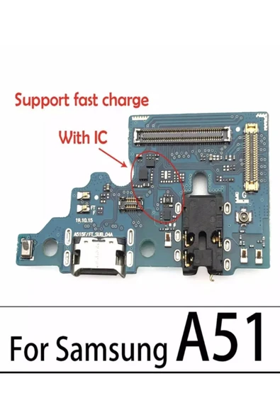 Samsung A51 Mikrofonlu Şarj Soketi Bordu Anten Sok ürün görseli 1