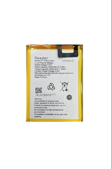 Reeder P13 Blue Max Uyumlu Batarya Pil - Resim 4