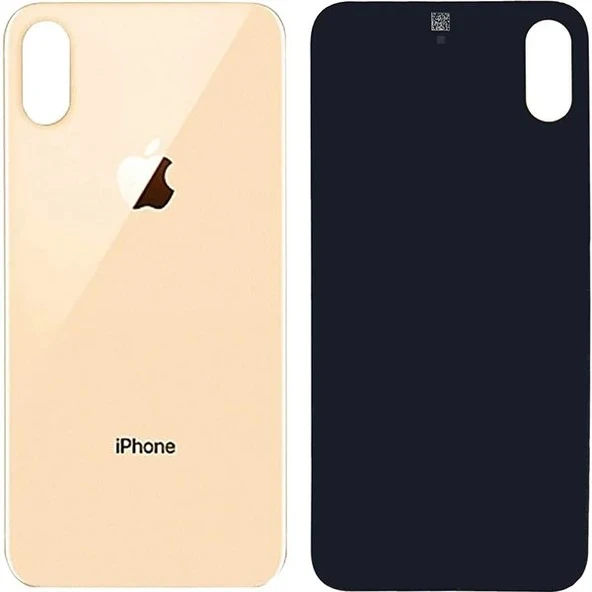 iPhone XS Arka Kapak Gold Altın - Resim 2