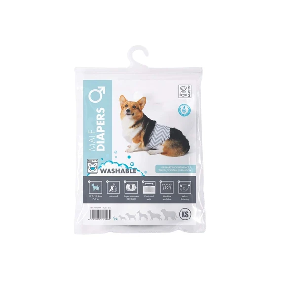 M-Pets Erkek Köpekler İçin Yıkanabilir Külot (XS) 10169399 ürün görseli 1