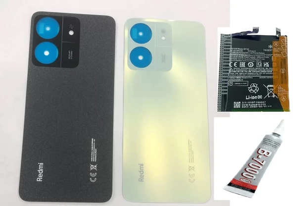 REDMİ 13C ARKA BATARYA KAPAĞI ,BATARYA VE B7000 YA ürün görseli 1