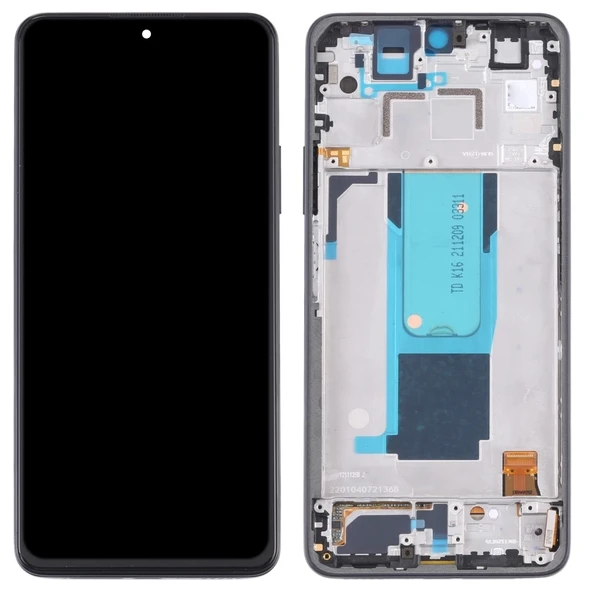 Redmi Note 12S Dokunmatik ekran OLED Çıtalı (Siyah - Resim 3
