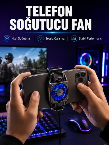 Mobil Telefon Soğutucu Fan Yüksek Soğutma Performansı ürün görseli 1