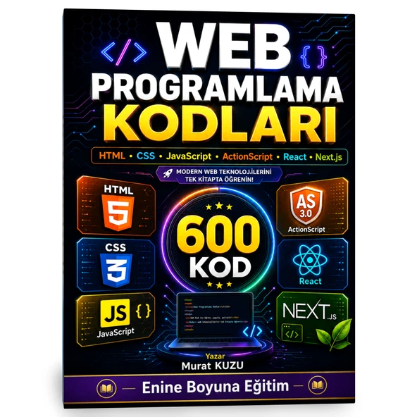 Web Programlama Kodları   600 Hazır Kod ile Zamandan Kazanın! ürün görseli 1
