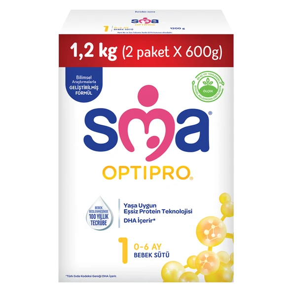 Sma Optipro Probiyotik 1 Bebek Devam Sütü 1200 G (4'li Paket) ürün görseli 1