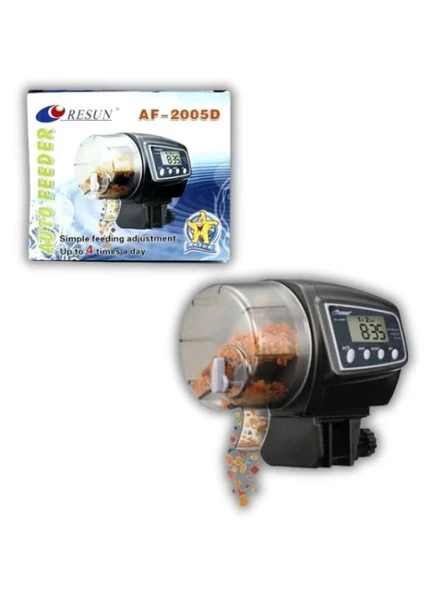 Resun Dijital Otomatik Yemleme Makinesi 100-AF2005D | Akvaryum Balıkları İçin Hassas Yemleme ürün görseli 1