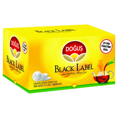 DOĞUŞ Black Label Demlik Poşet Çay 500*3,2G (8'li Paket) ürün görseli 1