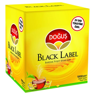 DOĞUŞ Black Label Bardak Poşet Çay 1000*2G (3'li Paket) ürün görseli 1