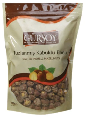 GÜRSOY Kabuklu Fındık 500G Tuzlanmış (8'li Paket) ürün görseli 1