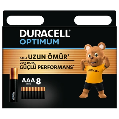 Duracell Pil Optımum Aaa 8Li (8'li Paket) ürün görseli 1