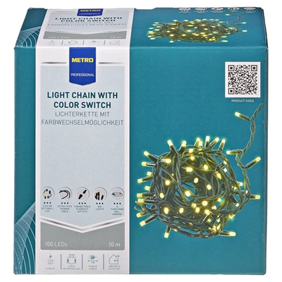 METRO PROFESSIONAL Zincir Işık 200 Led (3'li Paket) ürün görseli 1