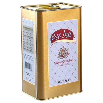 ege bal Teneke Bal 5Kg Çiçek (3'li Paket) ürün görseli 1