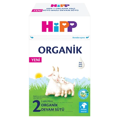 HİPP Keçi Sütü Bazlı Organik Bebek Sütü 400G No:2 (8'li Paket) ürün görseli 1