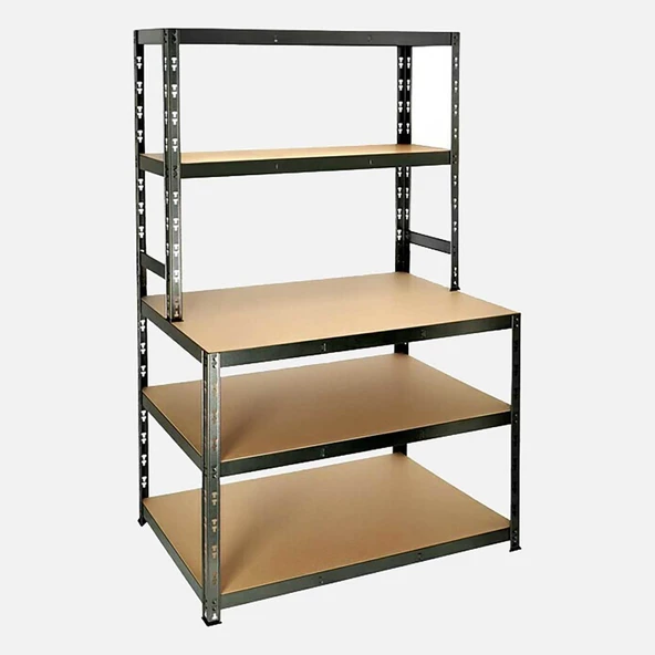 Regalux 5 Katlı Metal Raf 100x60x180 cm ürün görseli 1