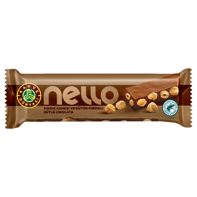 KAHVE DÜNYASI Nello Sütlü Çikolata 20 X 33 G Fındık Ezmeli (5'li Paket) ürün görseli 1