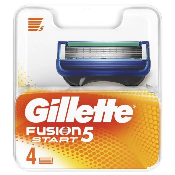 Gillette Fusion Start 4 Adet Yedek Bıçak (5'li Paket) ürün görseli 1