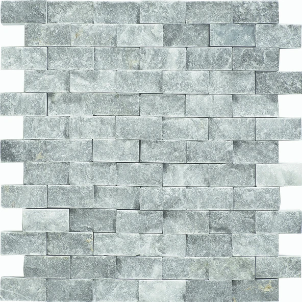 Delta Bardiglio Patlatma Mozaik 2,3x4,8cm (8'li Paket) ürün görseli 1