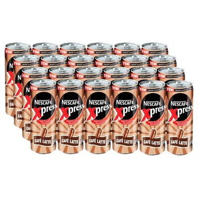 NESCAFE Xpress Soğuk Kahve 24 X 250 Ml Latte Şekersiz (4'li Paket) ürün görseli 1