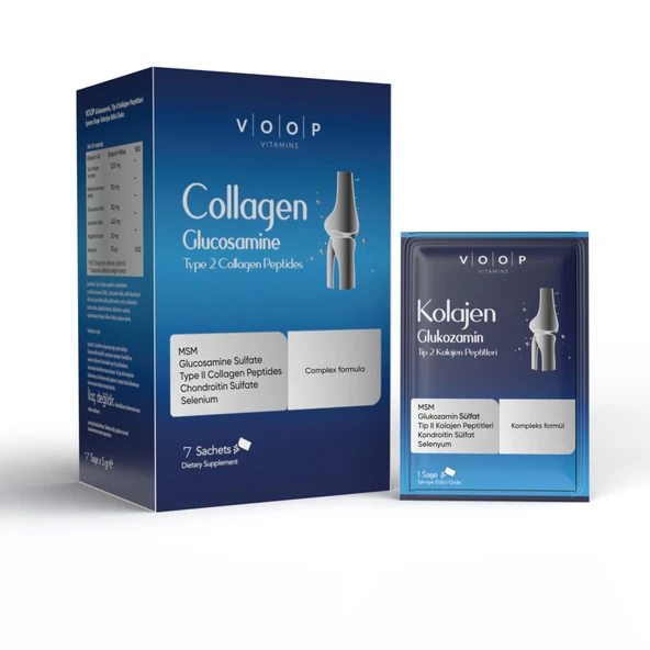 Voop Glukozamin Tip Iı Kollajen Peptitleri 7 Saşe (7'li Paket) ürün görseli 1