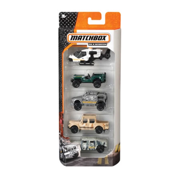 Matchbox 5'li Araba Seti (5'li Paket) ürün görseli 1