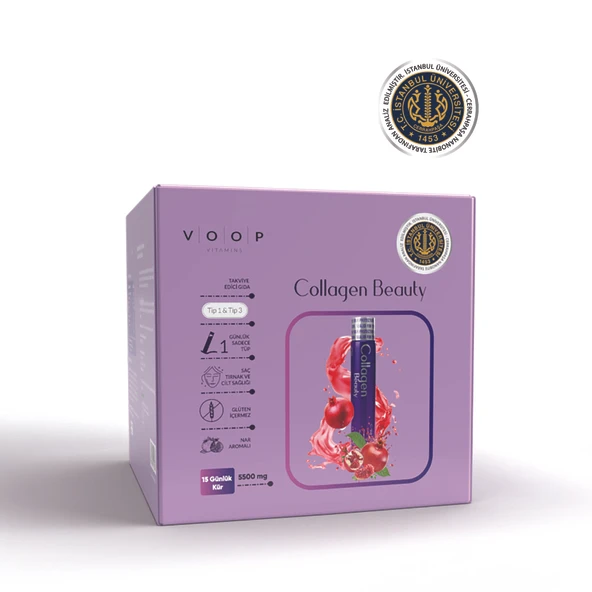 Voop Collagen Beauty 5500Mg Nar Aromalı 15 Shot x 40 ml (4'li Paket) ürün görseli 1